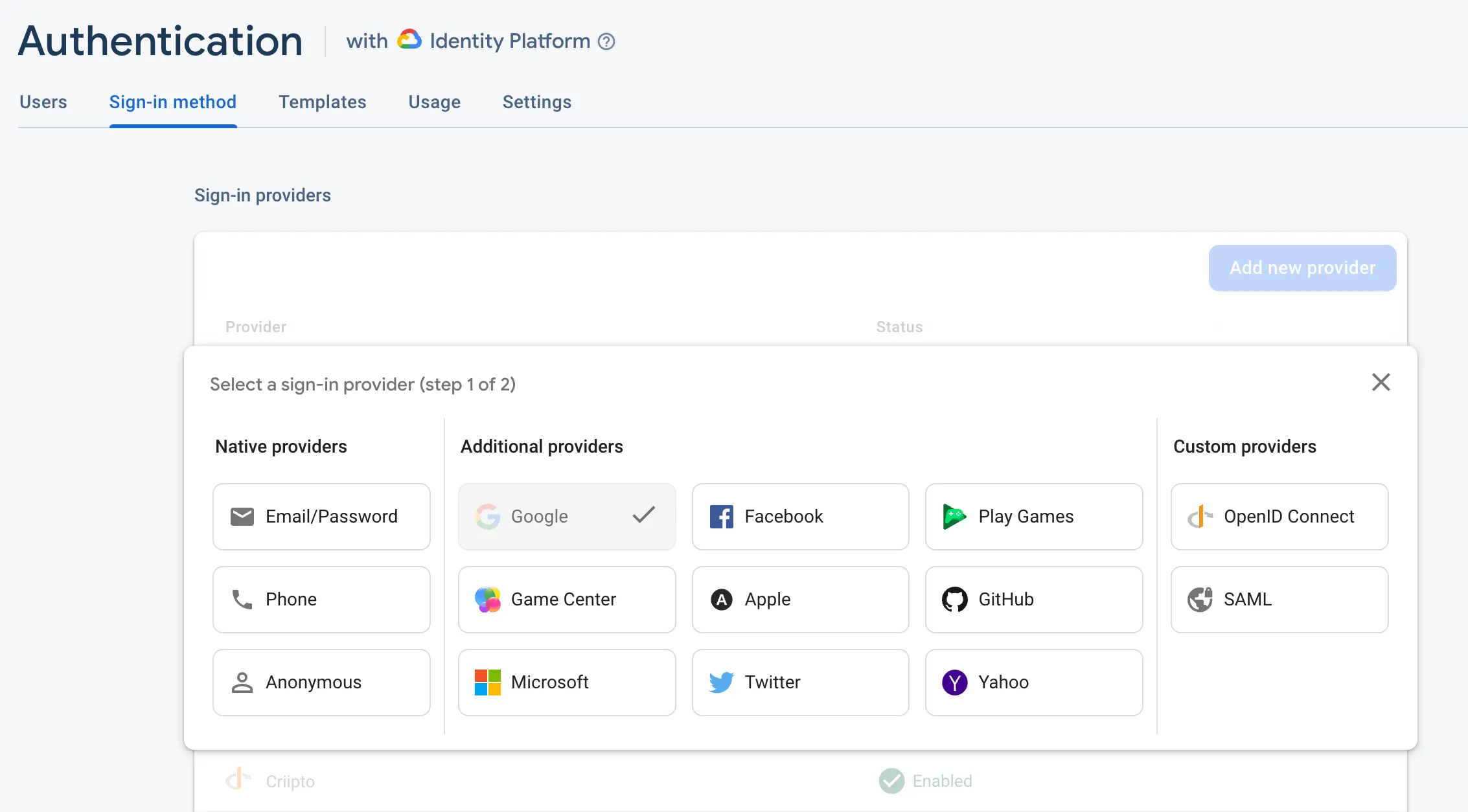 OIDC custom provider
