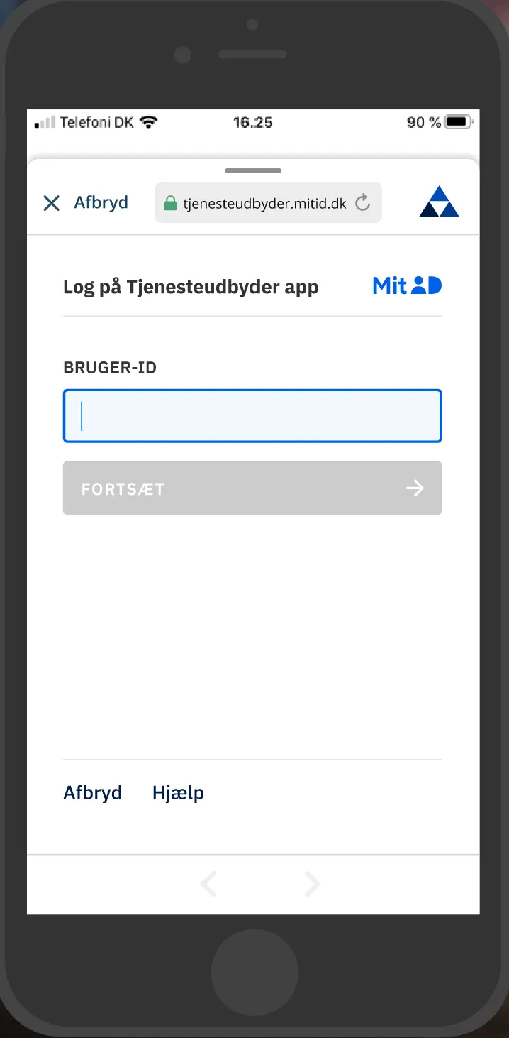 MitID CTA in native app